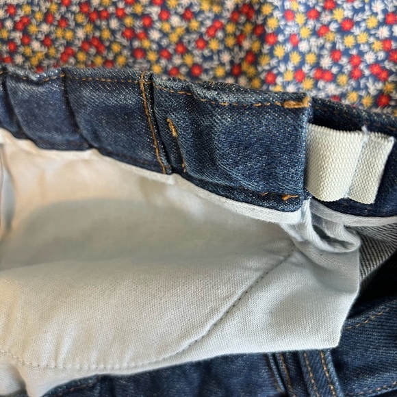 L L Bean Men's Comfort Waist Jeans Dark Wash Sz 44x29 Adjustable Waist workwear - Picture 14 of 15